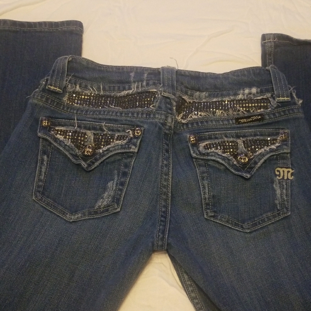 Miss Me Size 29 Rhinestone Jeans